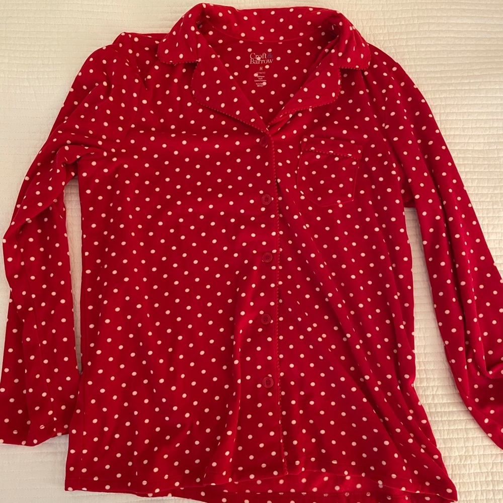 Red Polka Dot Pajama Set